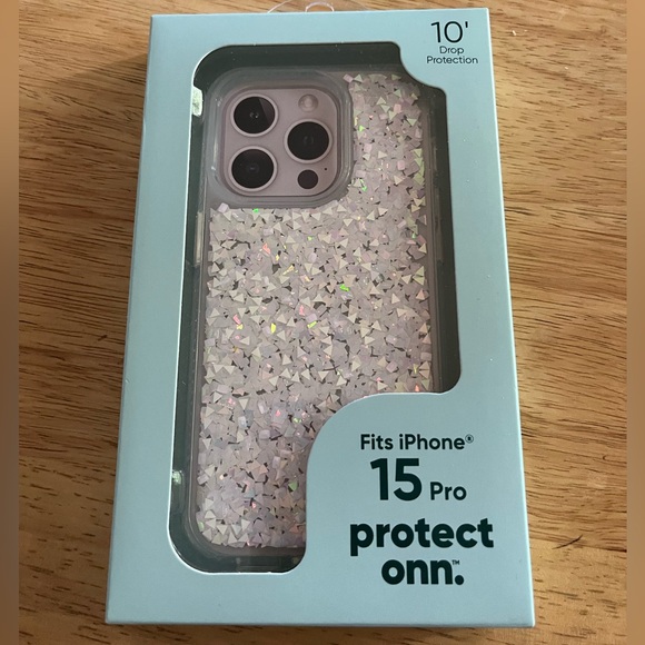 Sparkly Protect Onn iPhone 15 Pro case - Picture 1 of 2